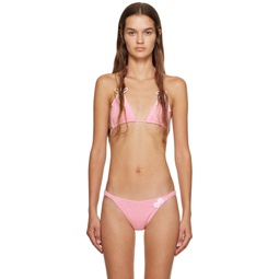 Pink Frankies Bikinis Edition Tide Bikini Top 232897F105003