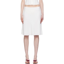 White Paloma Midi Skirt 241897F092002