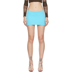 SSENSE Exclusive Blue Micro Miniskirt 222897F090004