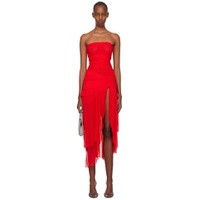 Red Lyla Twist Midi Dress 241897F054000