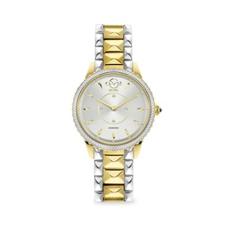 Siena Two Tone Stainless Steel & Diamond Bracelet Watch