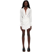 White Naha Mini Dress 231329F052001