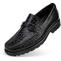 Mens Luxury Leather Penny Loafer, Fashion Comfort Dress Shoes Classical Handmade Slip on Loafer Shoes for Men