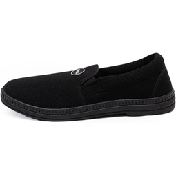 Aditi Black Synthetic Upper Slip on Shoes, Casual Shoes for Men (Black)