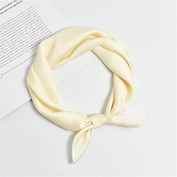 MJWDP Square Scarf Hair Tie Print Satin Silk Scarf Head Scarf for Women Small Long Strip Silk Scarf (Color : C, Size : 55 * 55CM)