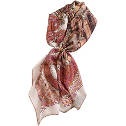 LEIGE Silk Scarf Gentle Pink Silk Scarf Female Spring and Autumn Mulberry Silk Scarf Shawl (Color : A, Size : One Size)