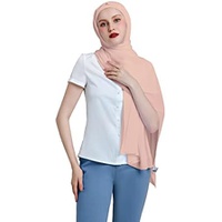 Chiffon Hijab Scarf and Matching Inner Cap Set - Premium Lightweight Hijab for Women