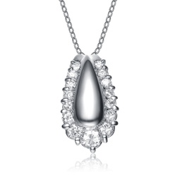 gv sterling silver cubic zirconia accent necklace