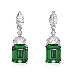 sterling silver cubic zirconia lantern earrings