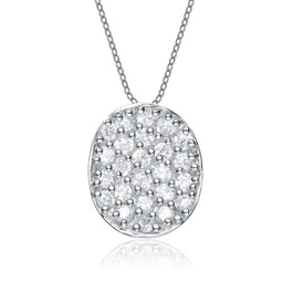 gv sterling silver and white cubic zirconia necklace