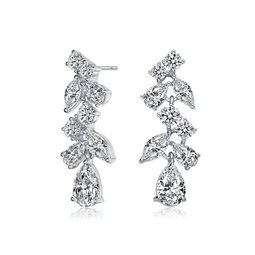 sterling silver cubic zirconia accent dangle earrings