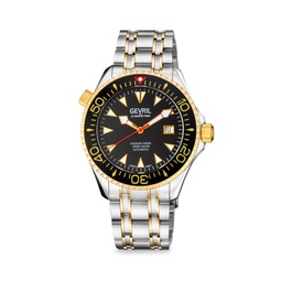 Hudson Yards 43MM Two Tone Stainless Steel Automatic Watch