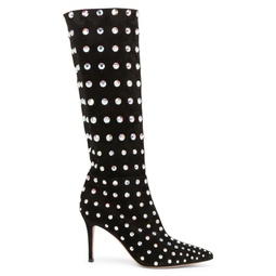 Spectra Studded Suede Knee High Boots