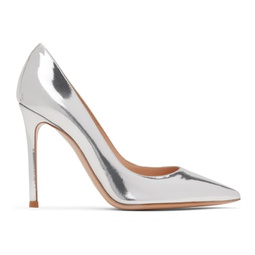 Silver Pointed Heels 232090F122001