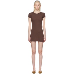 Brown Bellevue Minidress 241297F052006