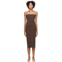 Brown The Tube Midi Dress 232297F054014