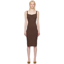 Brown Corazon Midi Dress 241297F054008