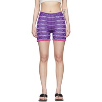 SSENSE Exclusive Purple Shorts 221776F088017