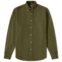 Gitman Vintage Button Down Overdyed Oxford Shirt - END. Excl Olive