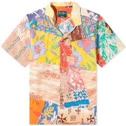 Gitman Vintage Aloha Quilt Print Camp Collar Shirt Multi