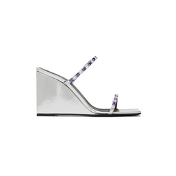 Silver Shangay Heeled Sandals 231266F125033