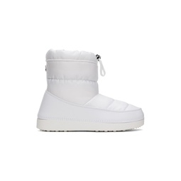 SSENSE Exclusive White Quilted Boots 222266F113019