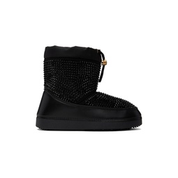 Black Snow Crystal Boots 222266F113013