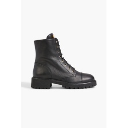 Thora leather combat boots