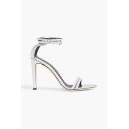 Catia iridescent-effect mirrored-leather sandals