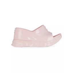 Marshmallow Wedge Sandals In Rubber
