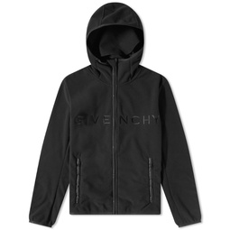 Givenchy Embroidered Logo Polar Fleece Jacket Black