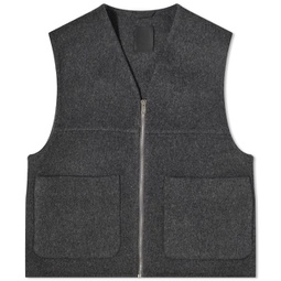 Givenchy Double Face Wool Vest Dark Grey
