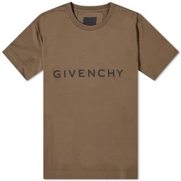 Givenchy Archetype Logo T-Shirt Khaki