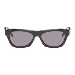 Black Rectangular Sunglasses 231278M134007