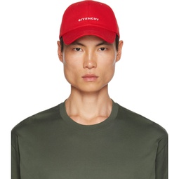 Red Embroidered Cap 232278M139009