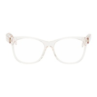 Pink Square Glasses 241278F004031