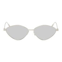 Silver Oval Sunglasses 241278F005077