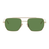 Gold & Green Speed Sunglasses 241278F005075