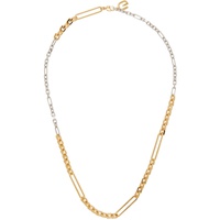 Gold & Silver G Link Necklace 232278M145000