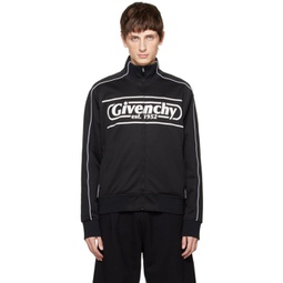 Black Piped Track Jacket 232278M202009
