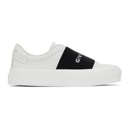 White & Black City Court Slip-On Sneaker 221278F128005