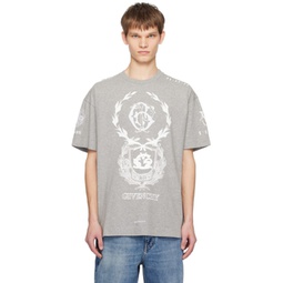 Gray Crest T-Shirt 241278M213054
