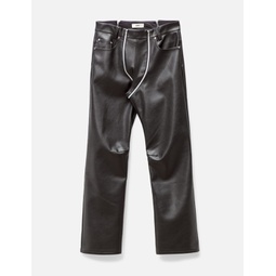 LATA SS23 PLEATHER TROUSERS BLACK