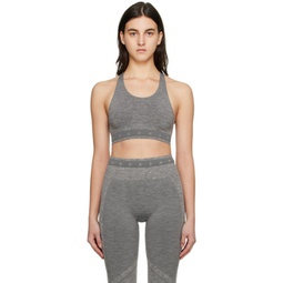 Gray Athletic Sport Top 231264F111001