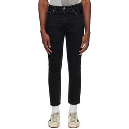 Black Five-Pocket Jeans 232264M186006