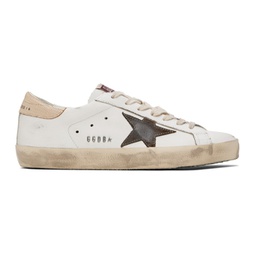 Off-White & Brown Super-Star Sneakers 241264M237047