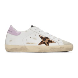 SSENSE Exclusive White & Pink Super-Star Classic Sneakers 221264F128008