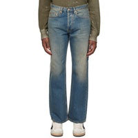 Blue Lived-In Jeans 232264M186003