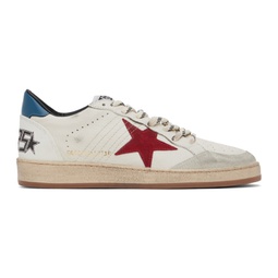 White Ball Star Sneakers 241264M237015