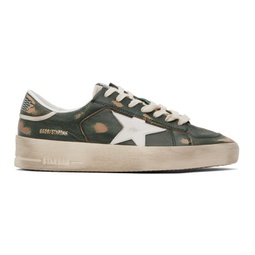 Green & White Stardan Sneakers 241264M237051